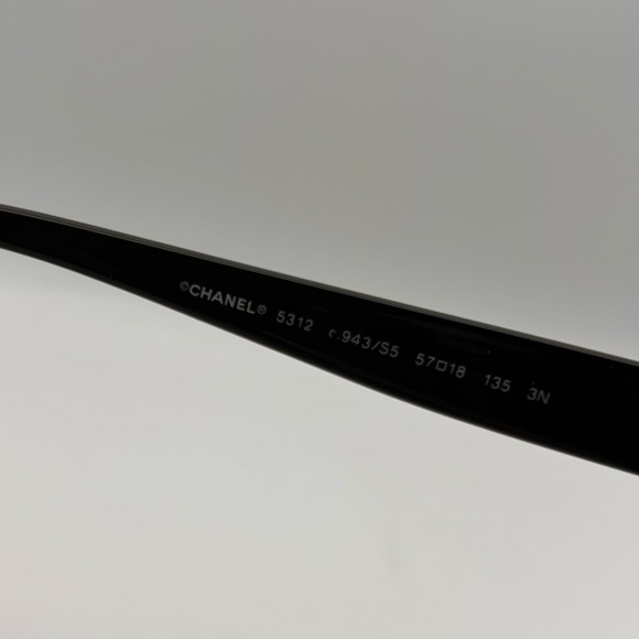 Chanel 5312 943 S5 2 Tone Black White Frame with Brown Lens Full Rim Sunglasses main image 11